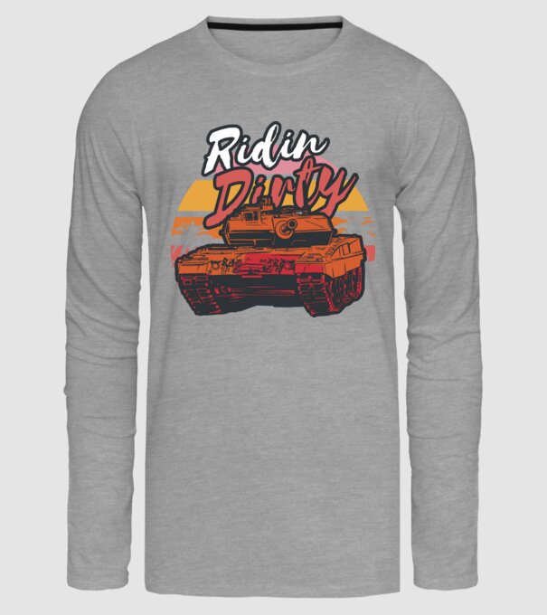 Tancuri model gri pe tricou