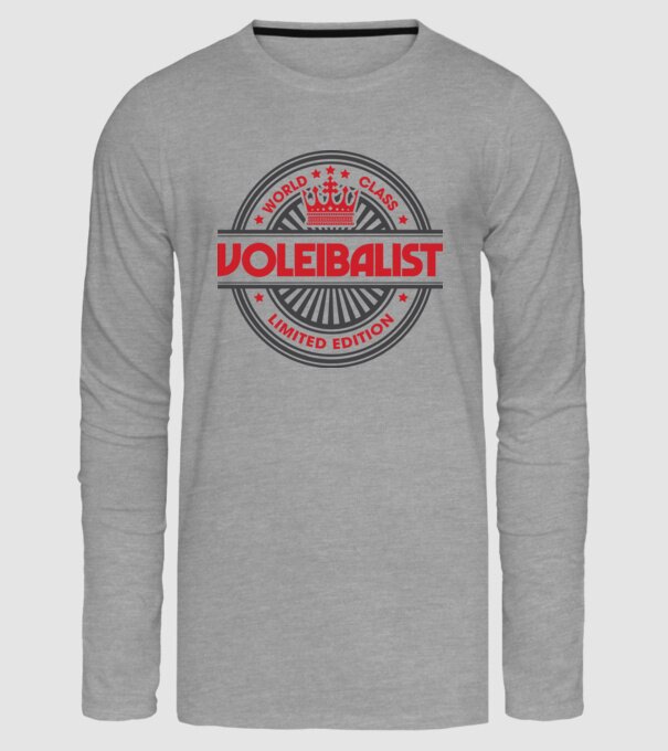 voleibalist model gri pe tricou