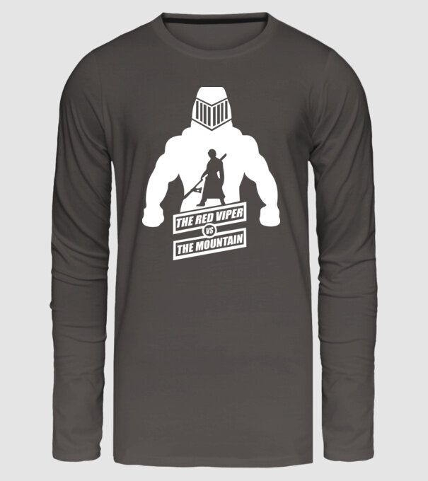Muntele model gri închis pe tricou