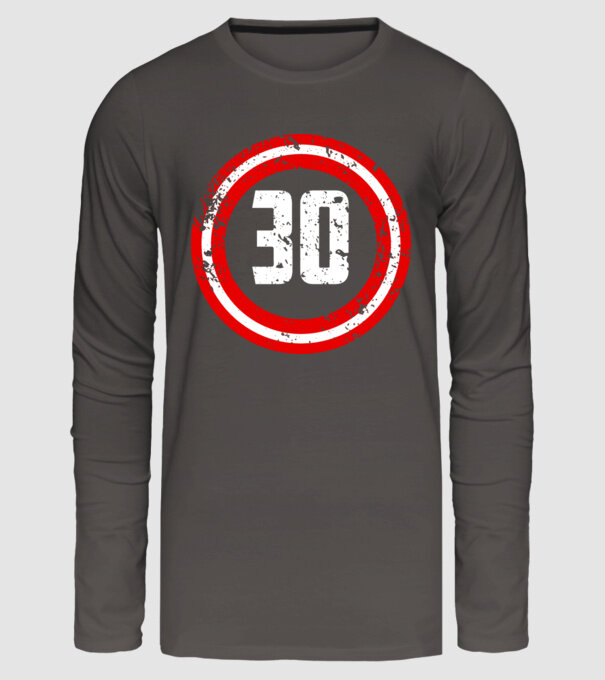 Birthday captain 30 Years old model gri închis pe tricou