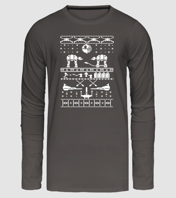crăciun cu Walker model gri închis pe tricou