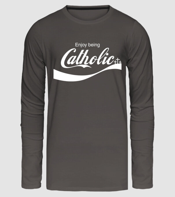 ChatoliCoke model gri închis pe tricou