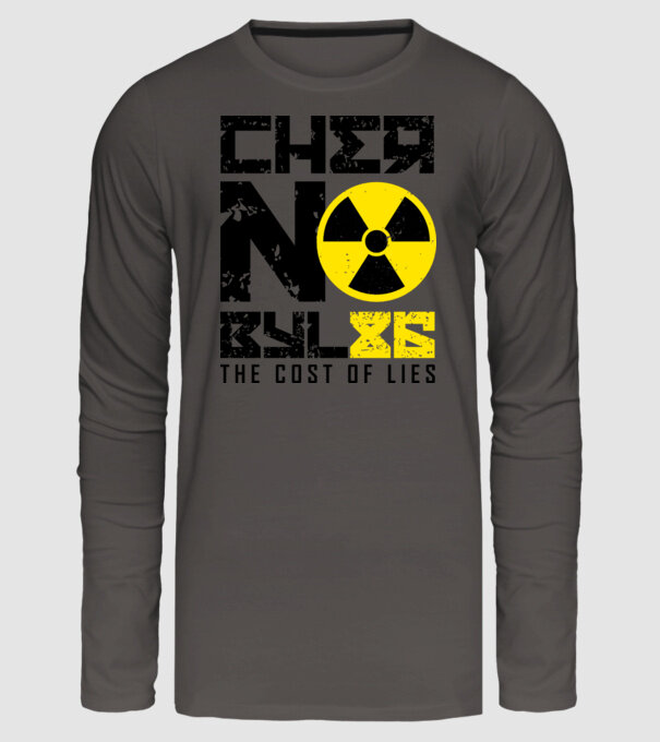 'Chernobyl ''86' model gri închis pe tricou