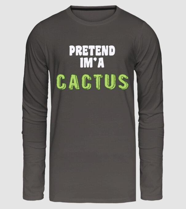 Cactus carnaval model gri închis pe tricou