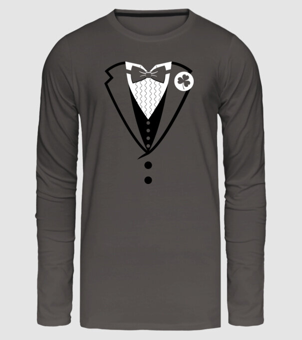Lep Suit model gri închis pe tricou