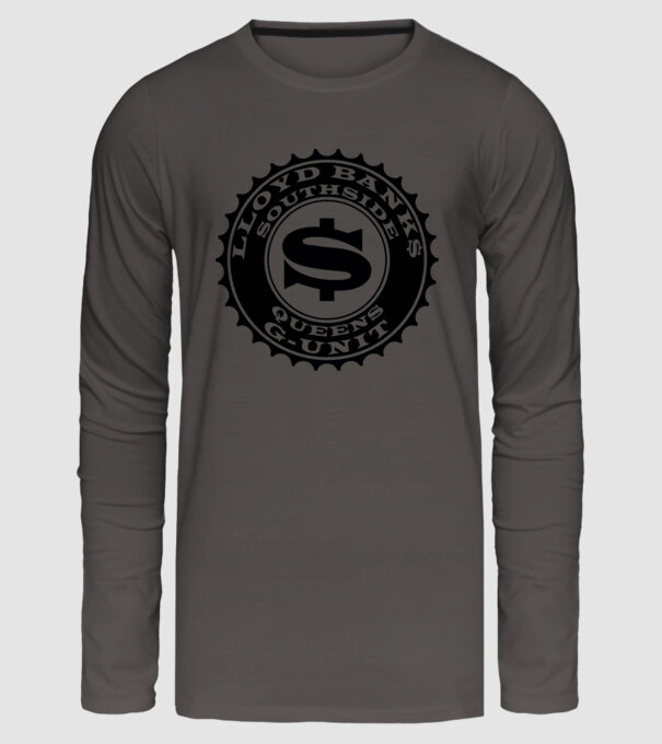 lloyd banks south side model gri închis pe tricou