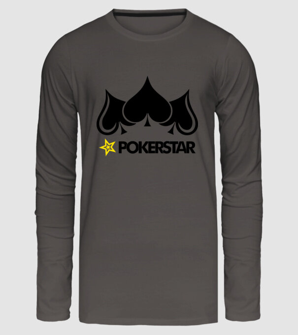 Pokerstar 2 model gri închis pe tricou