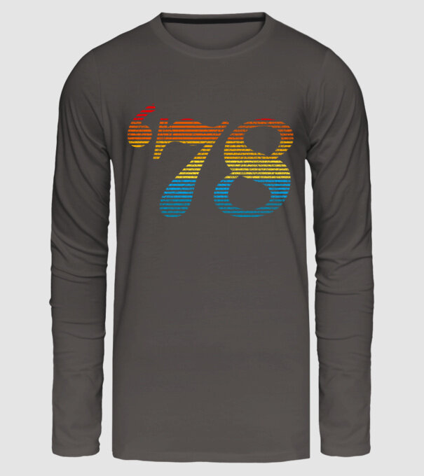 Retro Birthday 1978 model gri închis pe tricou