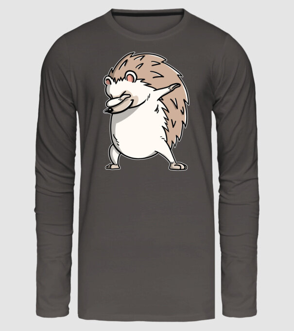 Arici DAB model gri închis pe tricou