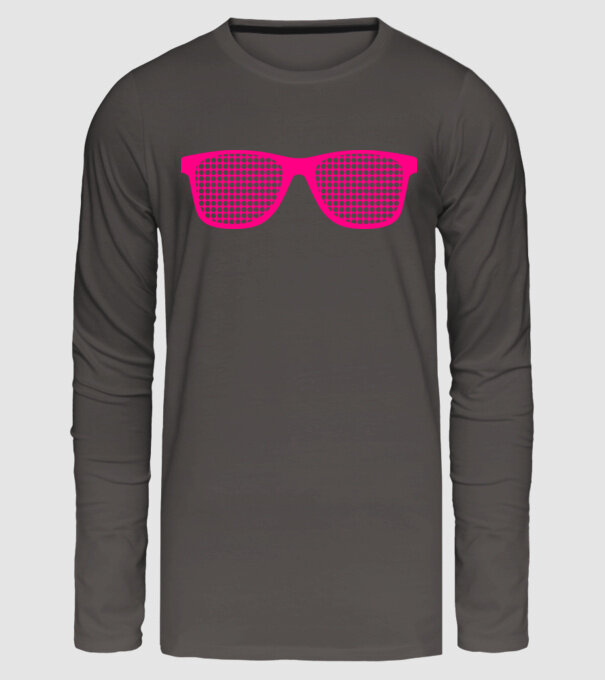 Ochelari model gri închis pe tricou