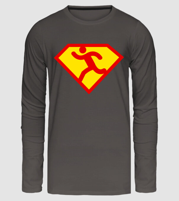 Supersportiv ATLET model gri închis pe tricou
