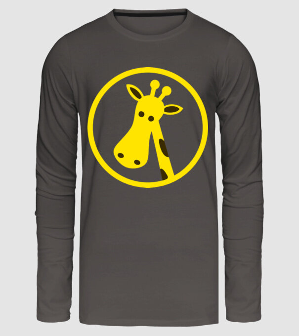 Girafă model gri închis pe tricou
