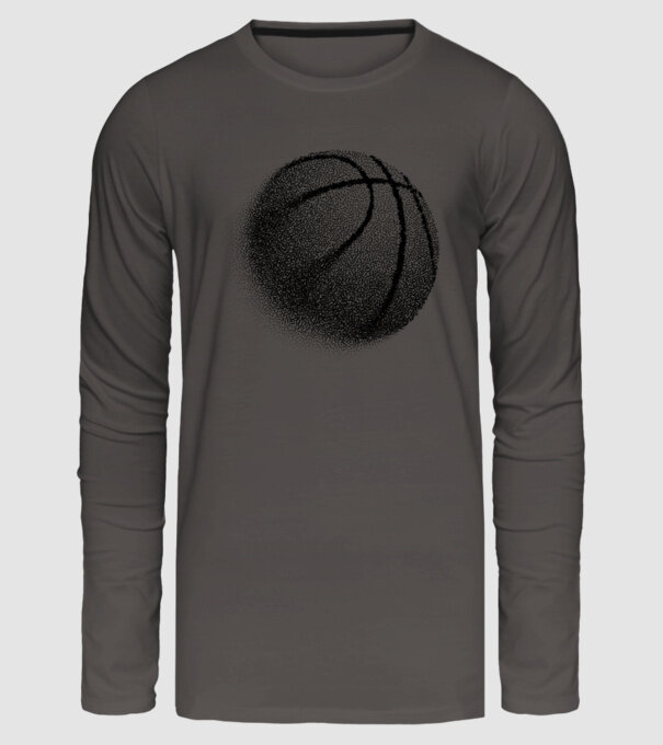 Basketball model gri închis pe tricou