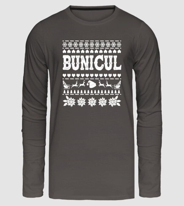 Bunicul model gri închis pe tricou
