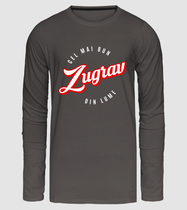 Cel mai bun ZUGRAV din lume model gri închis pe tricou