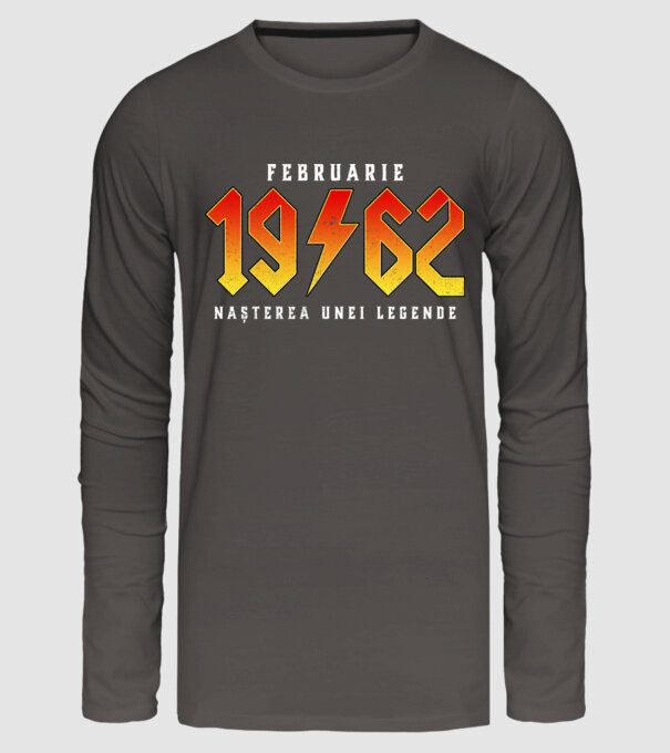 Februarie - 1962 - nașterea unei legende model gri închis pe tricou