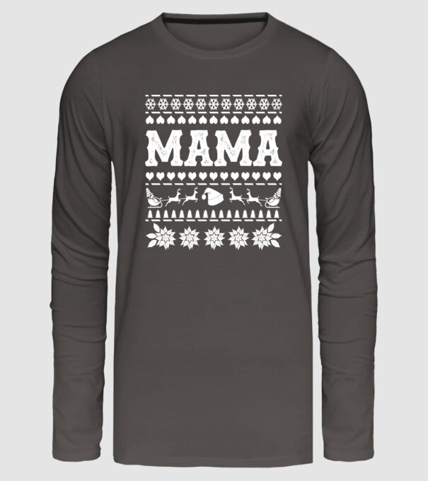 mama model gri închis pe tricou