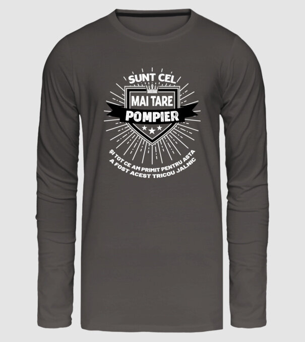 Sunt cel mai tare pompier și tot ce am primit pentru asta a fost acest tricou jalnic model gri închis pe tricou