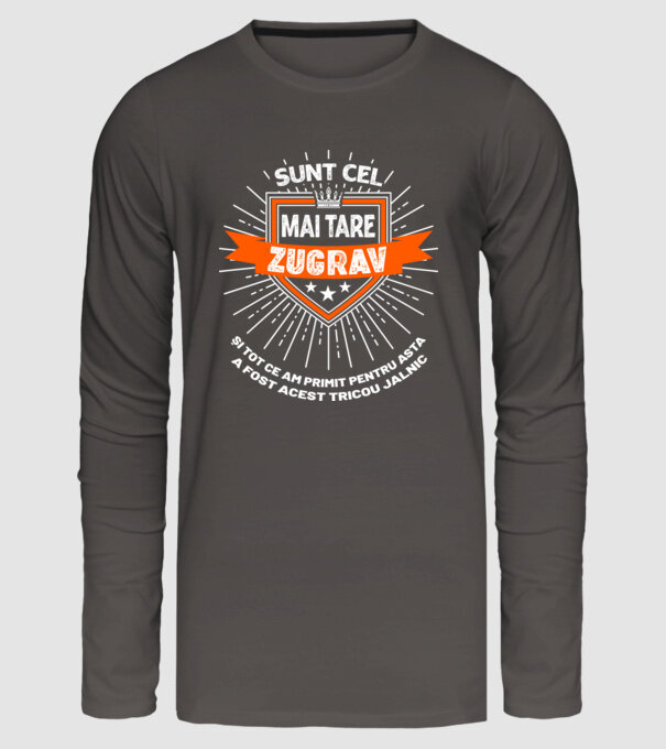 Sunt cel mai tare zugrav și tot ce am primit pentru asta a fost acest tricou jalnic model gri închis pe tricou