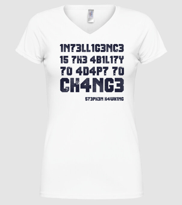 573PH3N H4WK1NG model alb pe tricou