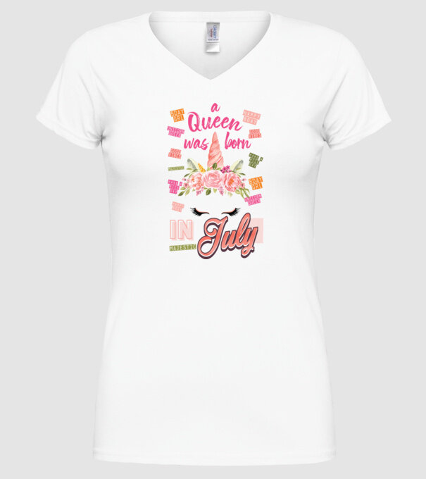 A queen was born in JÚLIUS model alb pe tricou