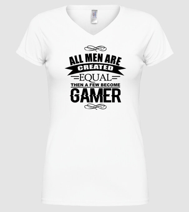 All men are created equal... model alb pe tricou