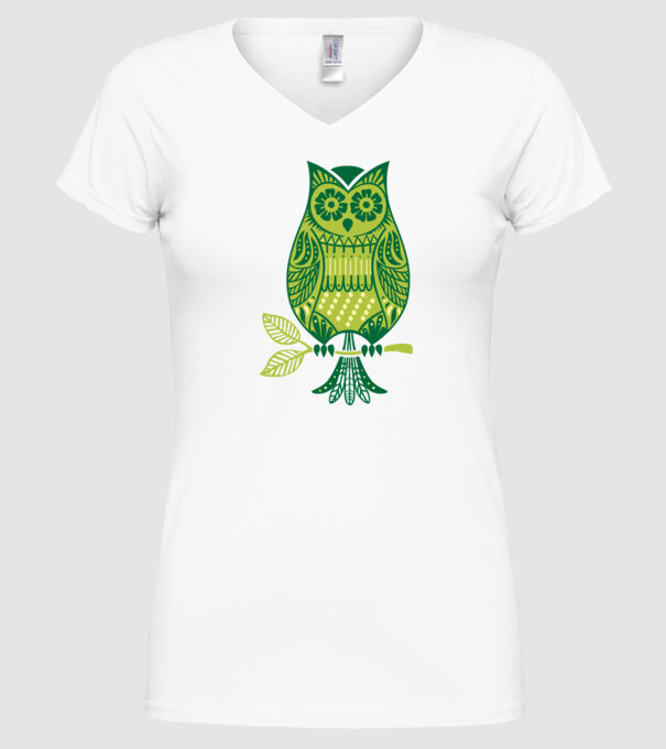 BUFNIȚĂ model alb pe tricou
