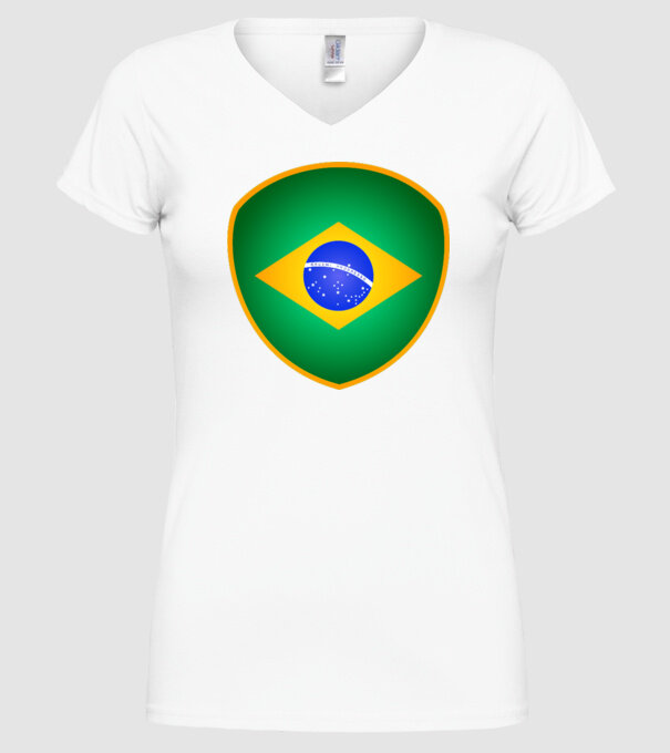 BRA-jabulani-flag model alb pe tricou