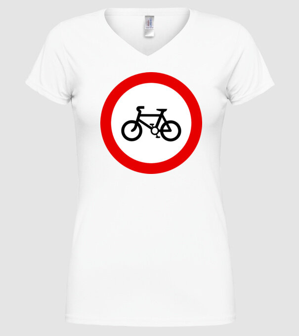 Pistă pentru Biciclete model alb pe tricou