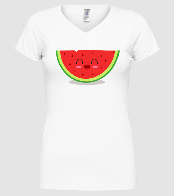 Pepene model alb pe tricou