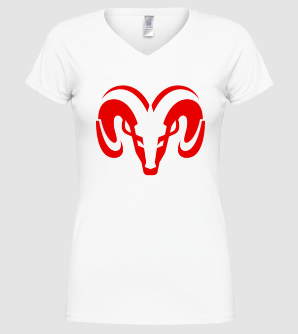 Dodge 1 model alb pe tricou