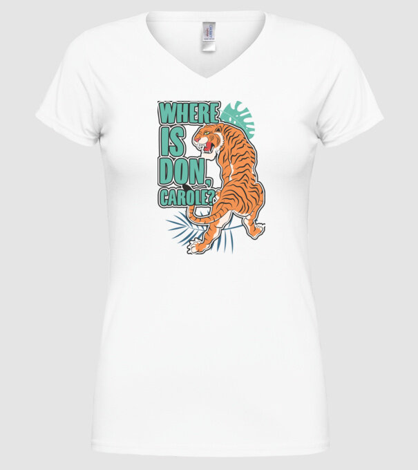 DonCarole model alb pe tricou
