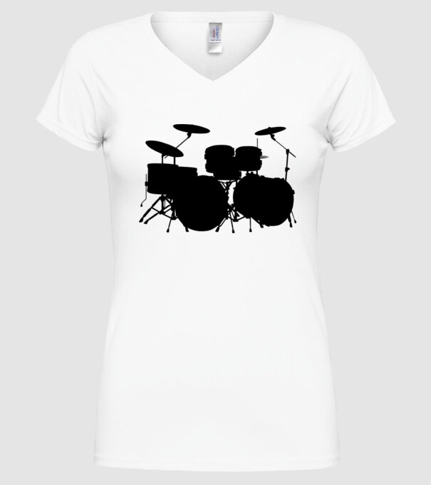 drum model alb pe tricou