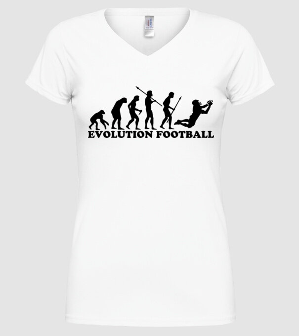 Evolution of football model alb pe tricou