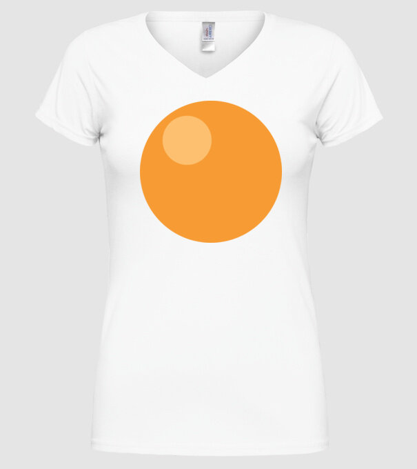Ouă carnaval model alb pe tricou