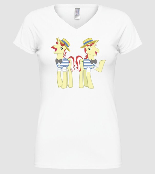 Flim Flam Brothers model alb pe tricou