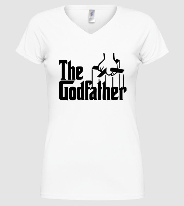 Godfather model alb pe tricou
