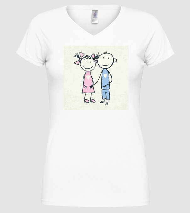 dragoste de copii model alb pe tricou