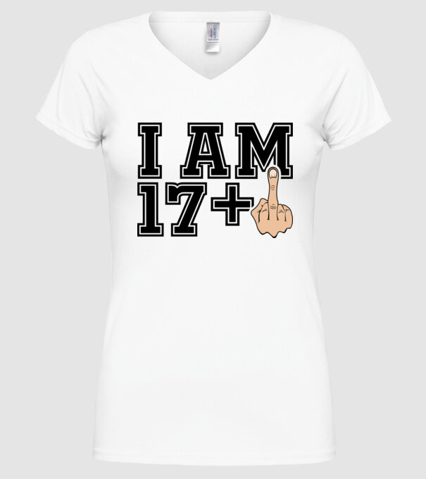 Funny Birthday I am 18 model alb pe tricou