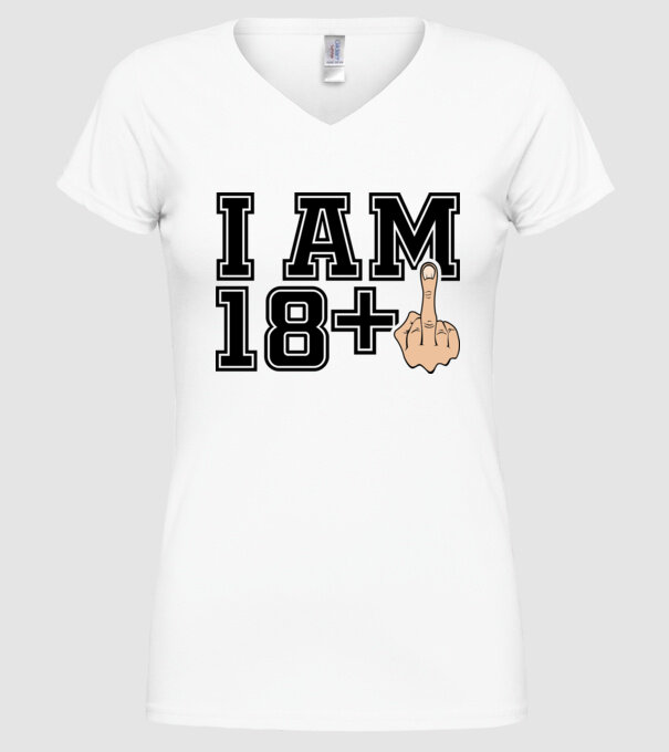 Funny Birthday I am 19 model alb pe tricou