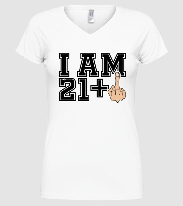 Funny Birthday I am 22 model alb pe tricou