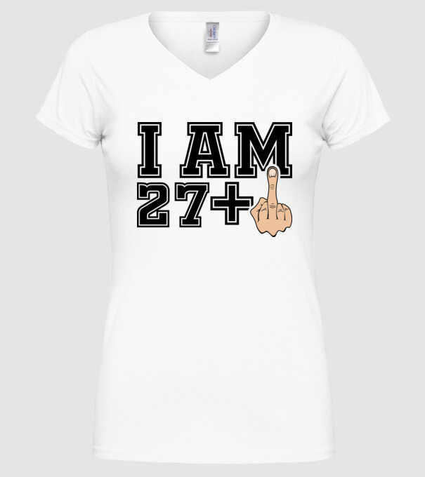 Funny Birthday I am 28 model alb pe tricou