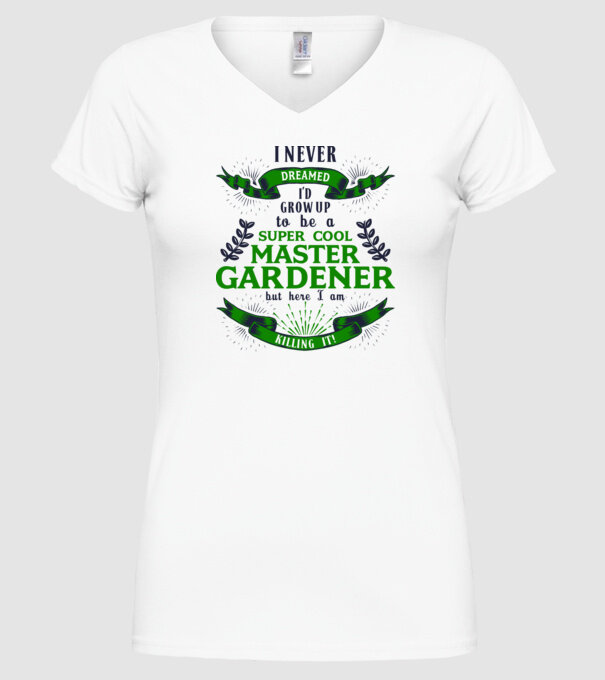 I never dreamed gardener lght model alb pe tricou