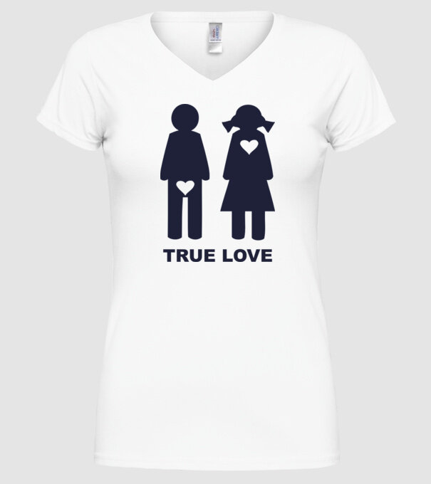 Dragoste Adevărată model alb pe tricou