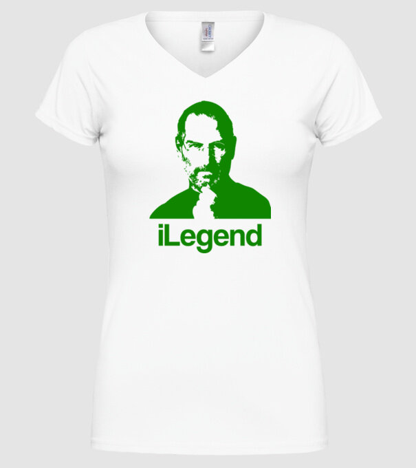 iLegend Steve Jobs model alb pe tricou