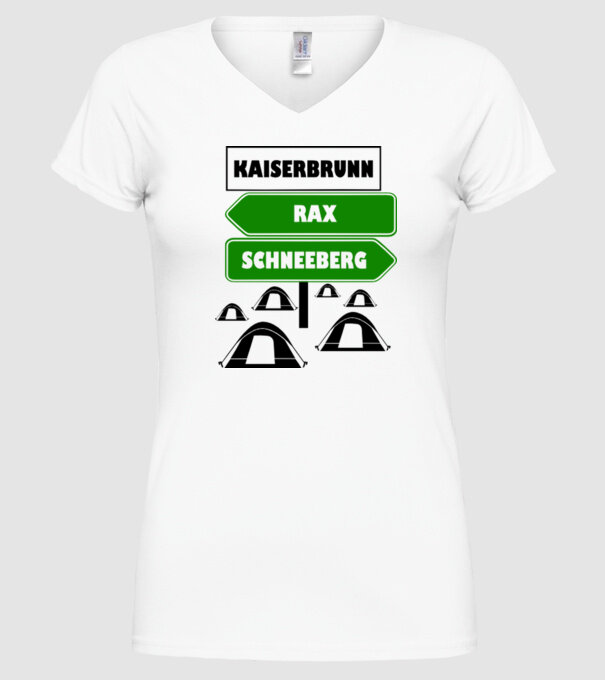 Kaiserbrunn model alb pe tricou
