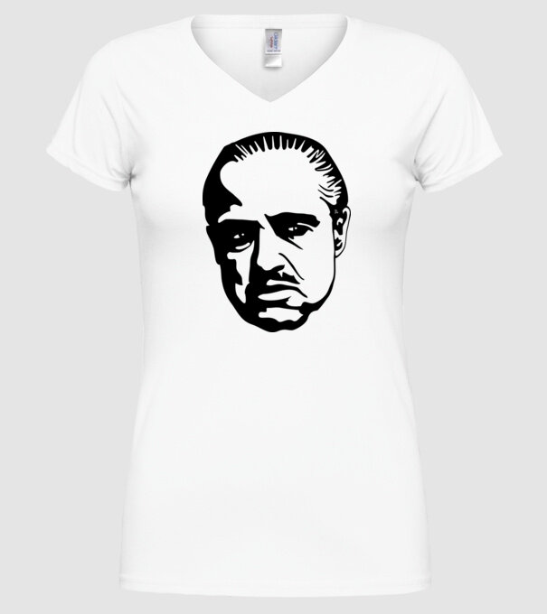 Godfather model alb pe tricou