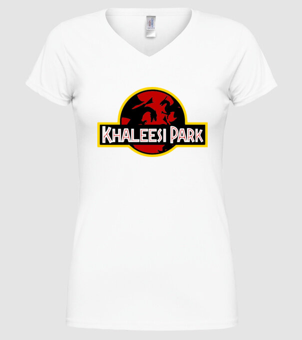 Khaleesi Park model alb pe tricou