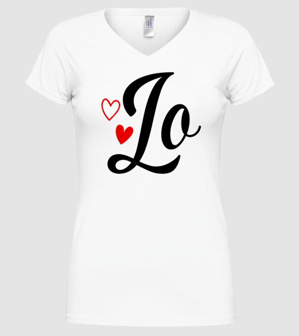 Cuplu LOVE model alb pe tricou