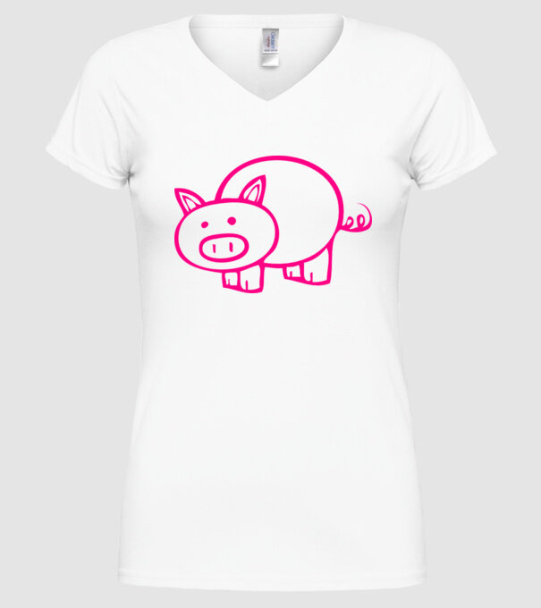 purcel model alb pe tricou